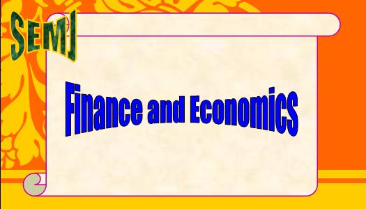 Finance and Economics