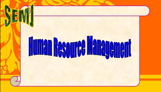 Human Resource Management