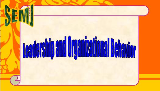 Leadership and Organizational Behavior
