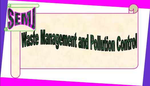 Waste Management and Pollution Control