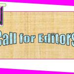 call for editorrs