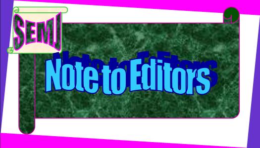 note to editors