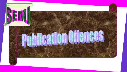 publication offences